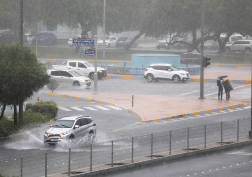 أمطار غير مسبوقة على مناطق واسعة في الإمارات