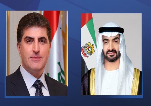 رئيس الدولة يبحث مع رئيس كردستان العراق تعزيز علاقات التعاون