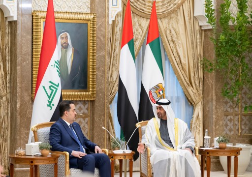 رئيس الدولة يبحث مع رئيس الوزراء العراقي سُبل تعزيز التعاون الثنائي