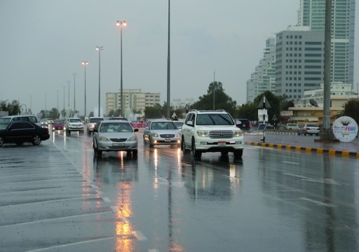 سقوط أمطار غزيرة ومتوسطة على مناطق متفرقة من البلاد