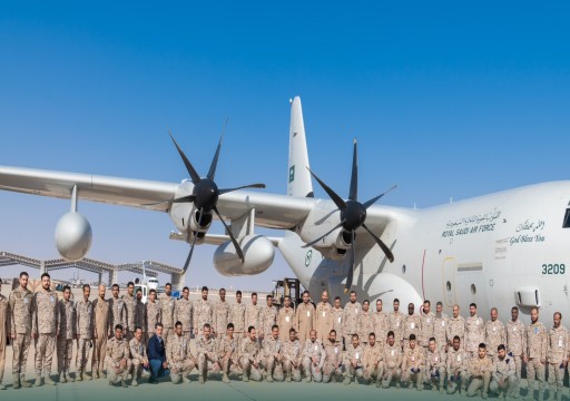 قوات سعودية تصل أبوظبي للمشاركة بالمناورات الجوية "علم الصحراء 2023"