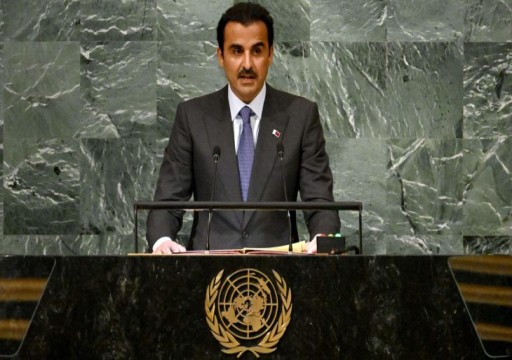 أمير قطر ينتقد "الاحتلال الاستيطاني" بفلسطين و"العجز الدولي" بسوريا