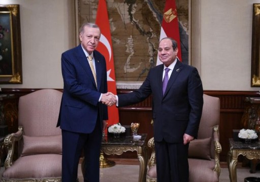 "قرقاش" يصف زيارة أردوغان لمصر بـ"الإيجابية" للمنطقة