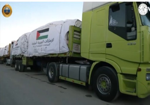 تضم 17 شاحنة.. وصول أول قافلة مساعدات إماراتية إلى شمال غزة