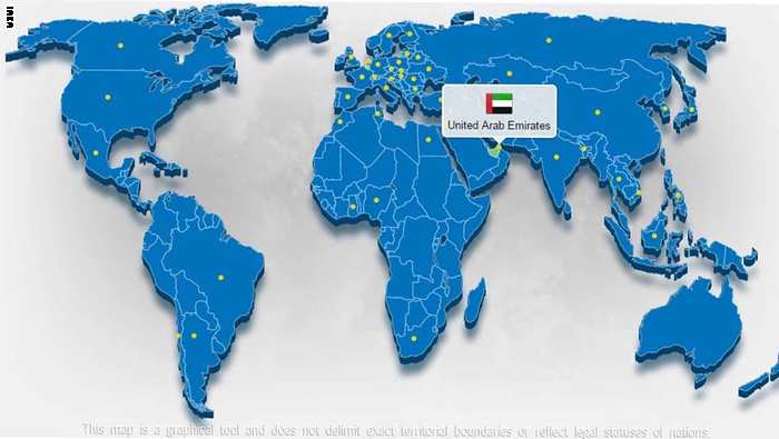 طهران تحتج على خريطة الإمارات وتتهمها بالتزوير