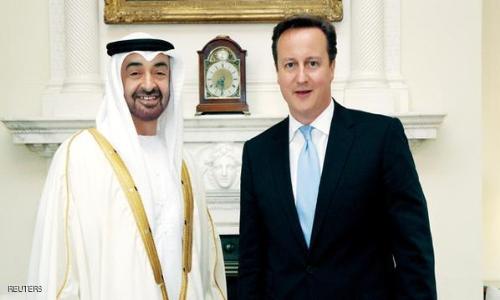 محمد بن زايد يلتقي رئيس الوزراء البريطاني 