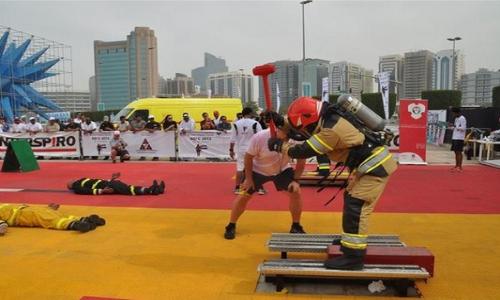 رجال الإطفاء حول العالم يتنافسون في أبوظبي