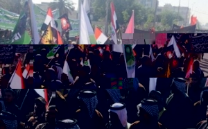 عشرات من الشيعة في كربلاء يتظاهرون ضد قائمة الإمارات