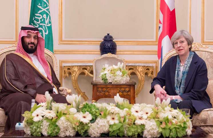 منظمة حقوقية: ترحيب "ماي" بمحمد بن سلمان خرق جسيم لالتزامات بريطانيا