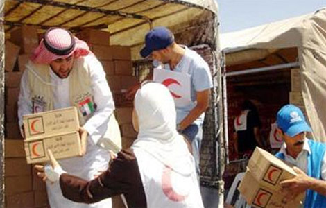 وفد الهلال الأحمر الإماراتي السادس يصل غزة محملا بالمساعدات